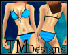 *TM* Blue Striped Bikini