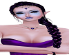 Black/Purple Jewel Hair
