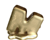 Melted GOLD Letters M