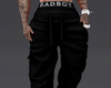 BLACK BAD BOY PANTS M