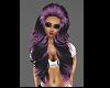 Black/Purple Elle Hair