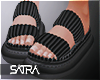 S. BLACK SANDALS