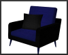 Cobalt Blue Mod Chair