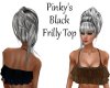 Pinkys Black Frilly Top