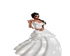 white pvc wedding dress