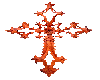 Fire goth cross