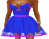 Blue Dress Pink Trim