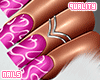 q. Swirly Pink Nails S