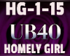 Remix ub40 Homely Girl