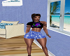 Blue Snowflake Skirt