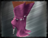 Liza Lilac Leather Boots