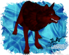 Blue Eyed Brown Wolf