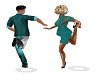 SWING DANCING COUPLE