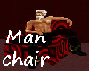 Man chair RED BLACK