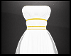 White Dress w/Gold Trim