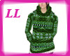LL:Green winter sweater