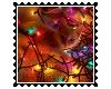Kitty Xmas Lights Stamp