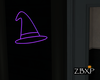 LED witch hat sign