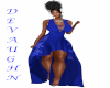 Gorgeous Fl Blue Gown