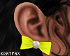 Yellow Bow Earrings