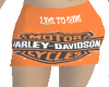 Harley-D Orange Skirt