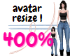 Avatar 400% resizer