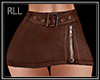 Leather Skirt Brown RLL