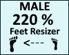 Feet Scaler 220% Male