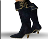 black suede pirate boots