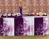weddingtable purple/whit