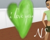 NS Love Heart Green