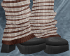 Striped Socks + Boot Brn