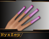 Purple Pink Long Nails