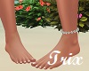 Silver Anklet Left