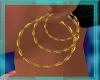 *Gold Tri Hoops*