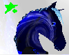 Blue Spiral Horse Head