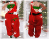 Christmas Overalls Red