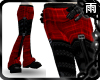 Red Plaid Buckle Pants