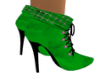 green boot with  gem