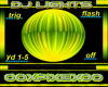 yellow dome dj light