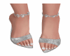 C.R Silver Fashion Heels
