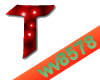 The letter T (Red)