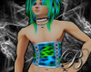 [B]neon cheetah corset
