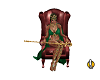 queen chair burgandy