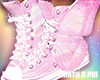 Pink Butterfly Sneakers