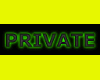 "PRIVATE"WHITE NEON SIGN