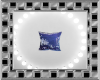 {SP} Blue Throw Pillow