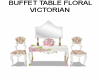 buffet table vict floral