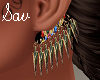 Jeweled Spike Earrings