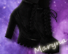 [MY] Leather Boots Black